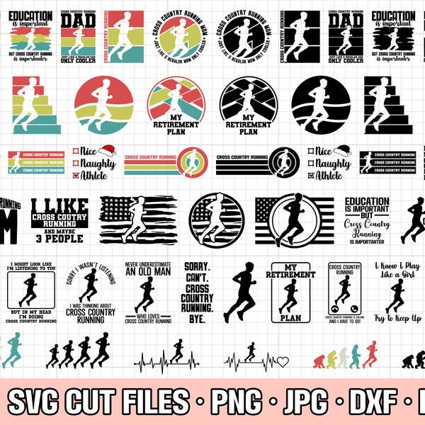 cross country svg bundle cricut cross country png bundle cross country shirt design bundle eps dxf jpg clipart vector free commercial use