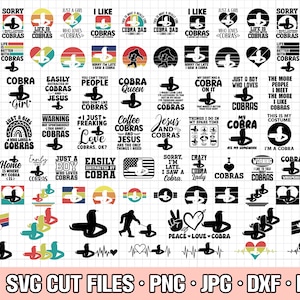 Cobra SVG bundel cricut Cobra PNG bundel Cobra shirt ontwerp bundel EPS DXF jpg clipart vector gratis commercieel gebruik
