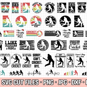 Cricket svg bundle cricut cricket png cricket shirt design bundle eps dxf jpg clipart vecteur usage commercial gratuit
