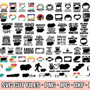 hámster svg paquete cricut hámster png paquete hámster camisa diseño paquete eps dxf jpg clipart vector uso comercial gratuito