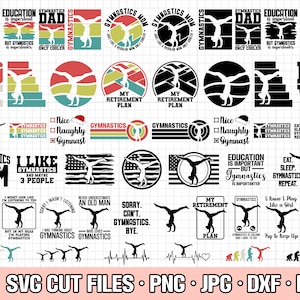 gymnastics svg bundle cricut gymnastics png bundle gymnastics shirt design bundle eps dxf jpg clipart vector free commercial use