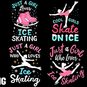 ice skating png bundle sublimation ice skating shirt design bundle figure skating png bundle