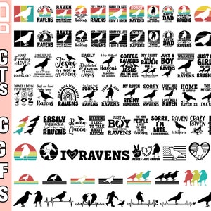 raven svg bundle cricut raven silhouette raven png bundle raven cut file bundle raven shirt design eps dxf jpg