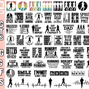 Running SVG PNG bundel runner SVG PNG bundel joggen SVG PNG bundel jogger silhouet vector clipart cricut bundel