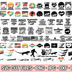 salamander svg bundle cricut salamander png bundle salamander shirt design bundle eps dxf jpg clipart vector free commercial use