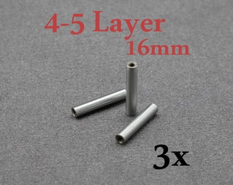 Pins, pivots, axles - hardened stainless steel 3 x 16 mm M2 - for 4-5 layers - SAK MOD - sakmodparts