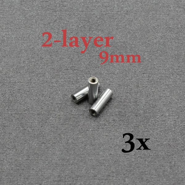 Pins, pivots, axes - hardened stainless steel 3 x 9 mm M2 - for 2 layers - SAK MOD - sakmodparts