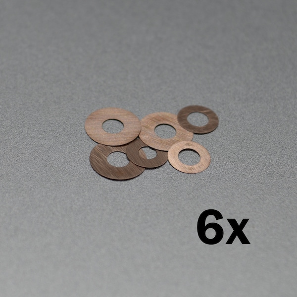 WASHER 0,1mm - Unterlegscheibe, Beilegscheibe, Gleitscheibe aus Bronze - SAK MOD