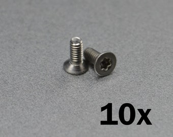 Screw countersunk flat stainless steel screws Torx M2x5mm TX6 - SAK MOD