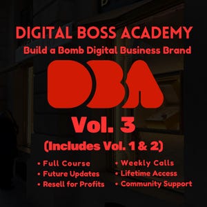 DBA Digital Boss Academy Vol. 3: PLR Community Online Course