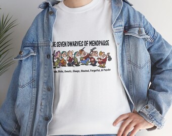 Koszulka z motywem menopauzy: Siedmiu krasnoludków | Zabawna koszulka z motywem menopauzy