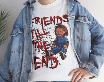 Koszulka Chucky Doll Friends 'Til The End | Koszulka z motywem horroru