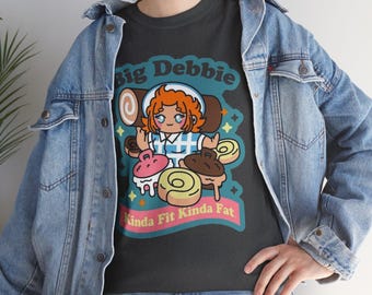Koszulka z grafiką Big Debbie: unisexowa koszulka z grubej bawełny