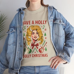 Have a Holly Dolly Christmas Tee | Vintage Dolly Parton Holiday Shirt