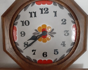Vintage ceramic kitchen clock