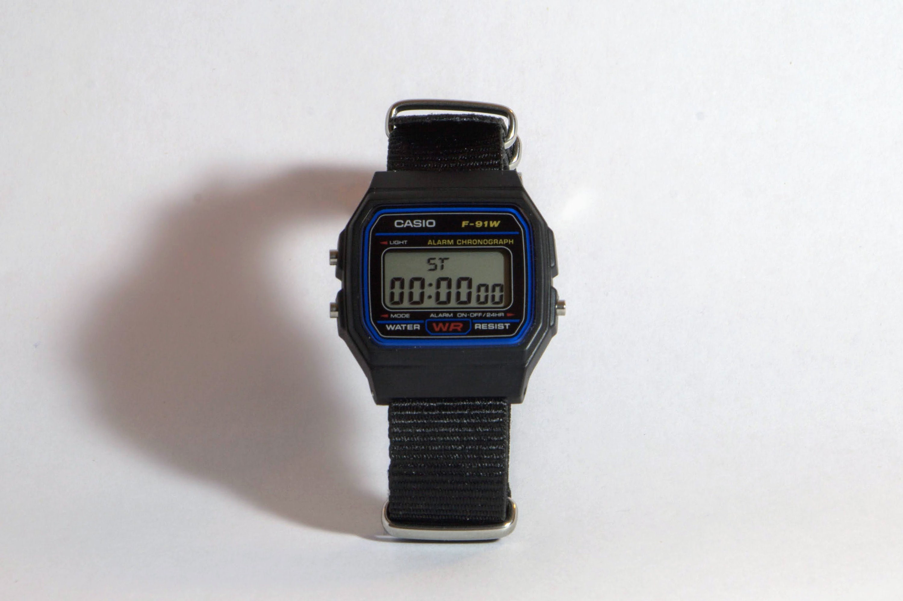 Casio f91w on sale change strap