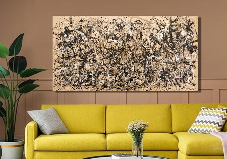Jackson Pollock Herbst Rhythmus Kunstdruck Seelachs Etsy.de