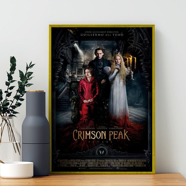 Póster de película Crimson Peak, póster de pared sin marco, para decoración de dormitorio, lienzo estético, arte de pared