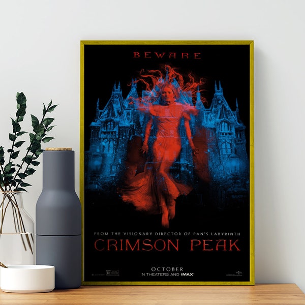 Póster de la película Crimson Peak, pósteres de películas antiguas clásicas, decoración de pared de versión premium sin marco
