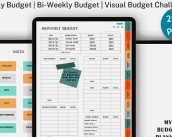 Planificador de presupuesto con seguimiento de deudas / Seguimiento de presupuesto digital / Planificador de presupuesto Goodnotes/Noteshelf/Notability / Conteo de gastos diarios / Seguimiento de ahorros