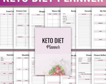 Plan de comidas cetogénicas / Lista de la compra cetogénica / Lista de alimentos cetogénicos / Pérdida de peso cetogénica / Planificador de comidas cetogénicas / Plan de comidas cetogénicas bajas en carbohidratos / Proteínas