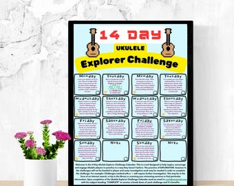 14 Day Ukulele Explorer Challenge Calendar (Digital Download)