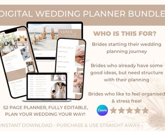 Canva Editable Digital Wedding Planner