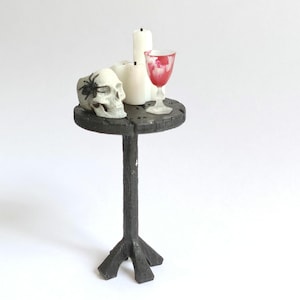 Miniature Witch Room Table Set & Witchcraft Tools Dollhouse, Diorama Decor for Halloween, 3D printed Set 7