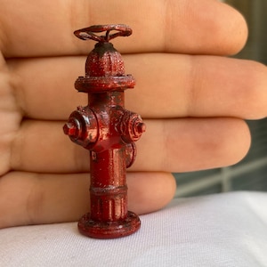 Miniature American Fire Hydrant 1:24 Scale painted