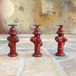 Miniature American Fire Hydrant 1:24 Scale image 2