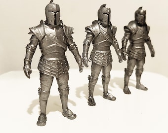 Miniature Knight , 3d Printed, Custom Size
