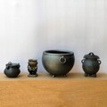 Miniature Witch Cauldrons, Dollhouse and Diorama Decor for Halloween, 3D printed