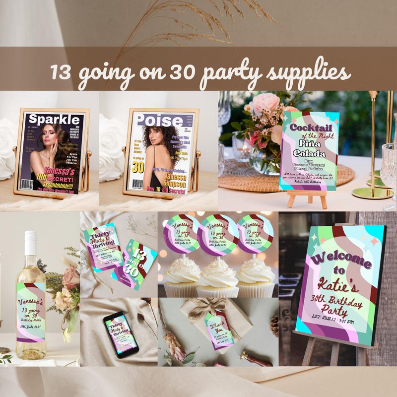 13 Going on 30 Party - Etsy