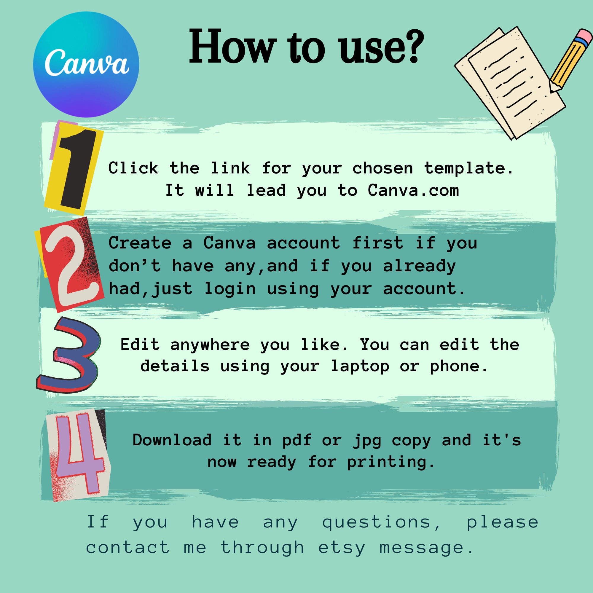 Editable Calendar 2024 Template Canva Template Printable Calendar 7