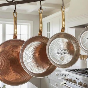 Set di pentole in rame fatte a mano: regalo di utensili da cucina marocchini