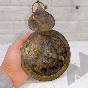 Antique Finish Handcrafted Astrolabe, Nautical Brass Armillary, Ancient Astronomy Navigational Decorative Device Gift