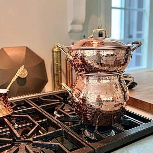 Handmade Copper Couscoussier: Moroccan Steamer Pot Cookware - Etsy