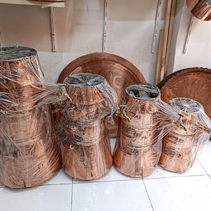 Alambicco artigianale in rame martellato – Produttore di idrolati per oli essenziali marocchini