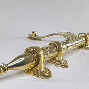 Unlacquered Brass Sliding Door Bolt, Moroccan Brass Door Latch, Brass Box Catches Buckle Lock, Rustic Door Bolt, Door Lock, Door Accessories