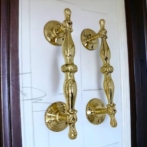 Brass Flower vine cabinet knob pull, Gold Drawer pull knob, Dresser wardrobe door Handle Pull Knob, cabinet hardware