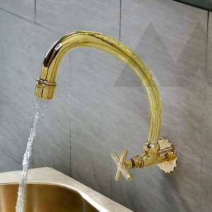 Modern Brass Faucet – Luxury Kitchen and Bathroom Sink Tap – High-Quality Water Mixer for Home Renovation&quot;