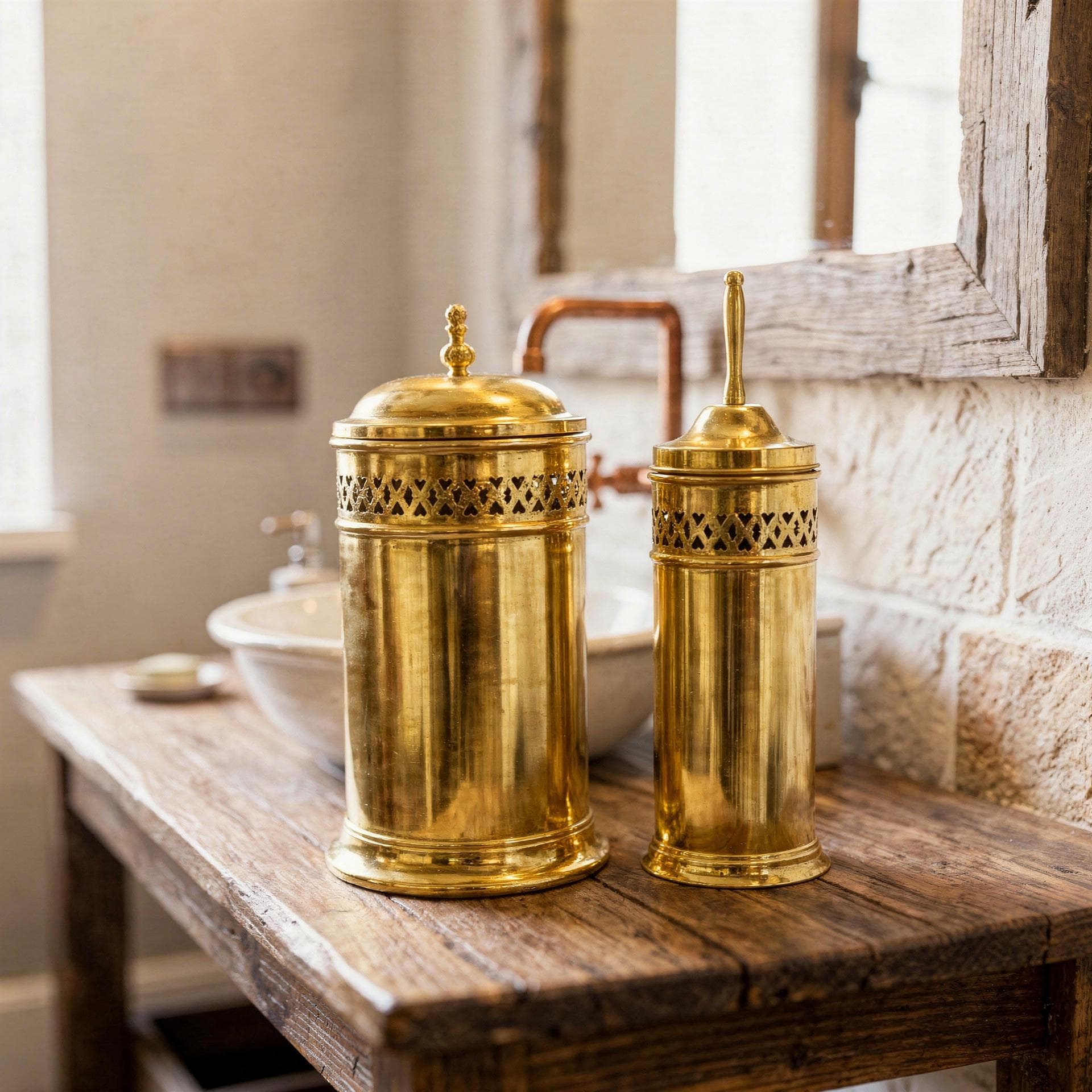 Brass Canisters - Etsy