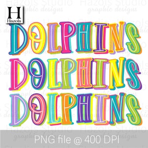 Delfine png | Delfine Schule Maskottchen | Delfin Sublimation Design | Delfine prep doodle hand beschriftet png