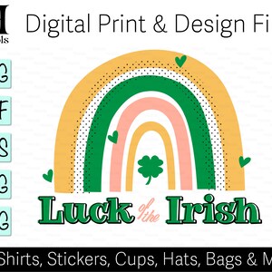 Geluk van de Ierse SVG, Rainbow St Patricks Day Shirt SVG, Iers shirt voor leraren, Sharmrock SVG digitale cut, gesneden bestanden Cricut, silhouet