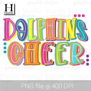Golfinhos torcem png | Letras do doodle do elogio dos golfinhos | Design de sublimação de alegria | Golfinhos coloridos com letras à mão | preparação doodle empilhado png