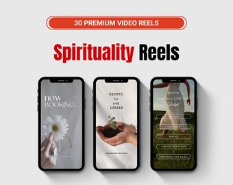 Life Coach Instagram Reels | Minimal neutral templates for spiritual and mindfulness content creators