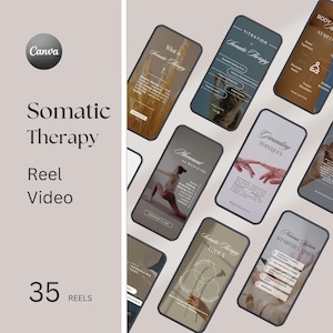 Somatische Therapie Instagram Reels Vorlage | Nervensystem Ratgeber Vorlagen | Social-Media-Beitrag | Ganzheitscoach | Video zur psychischen Gesundheit