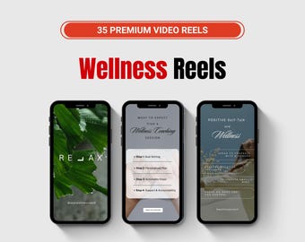 Wellness Coach Instagram Reels Templates: Mental Health Canva Video Reels