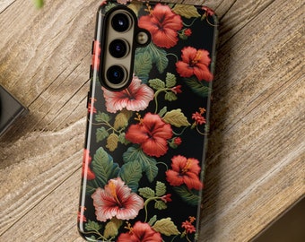 Tropical Hibiscus Flower Phone Case: Summer Beachy Floral Magsafe Case