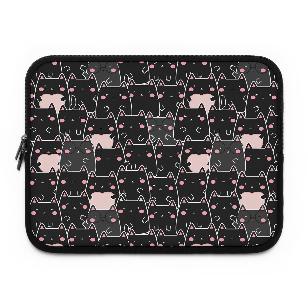 Kawaii Paper Smile Cat iPad & Laptop Sleeve main image 0